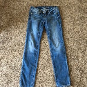American eagle skinny jeans medium wash